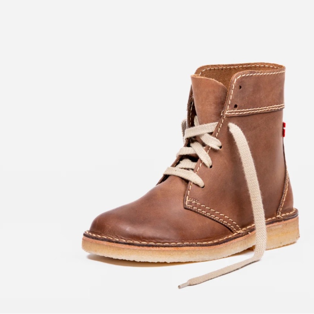 Duck Feet Leather Faborg Boots Cocoa EU size 41